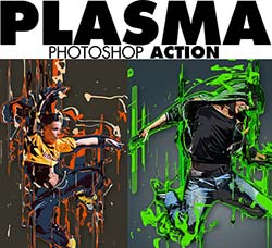 极品PS动作－浆体溢流：Plasma Photoshop Action